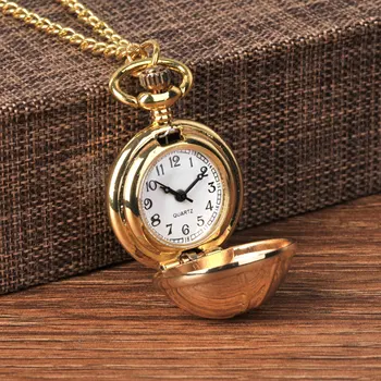 8890Retro fashion, luxury gold mini avatud quartz watch taskukella, mille ahela lastele kingitus, armas tabel