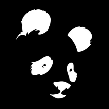Kõrge Kvaliteediga Panda Bear Loomade Car Styling Mootorratta Kujundusest Auto Kleebis Must/Hõbe 12.2 cm*14.3 cm