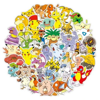 10/30/50tk/pack koomiks anime Pokemon Stikers Sülearvuti Pagasi Mootorratta Telefon Rula Mitte Korrata Waterpoof Tüdruk Lapsed