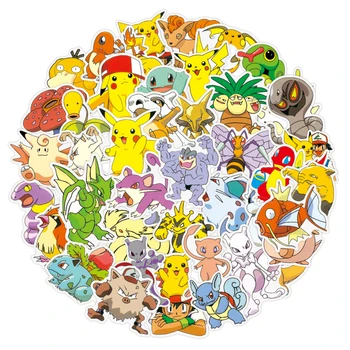 10/30/50tk/pack koomiks anime Pokemon Stikers Sülearvuti Pagasi Mootorratta Telefon Rula Mitte Korrata Waterpoof Tüdruk Lapsed