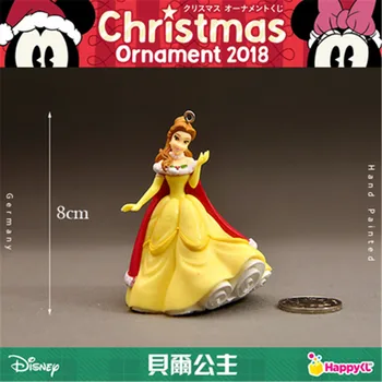 7piece 9cm Klassikaline Tuhkatriinu Printsess lumivalgeke, printsess tegevus Joonis Laekuva Mudel Mänguasi jõulupuu kaunistama mänguasjad