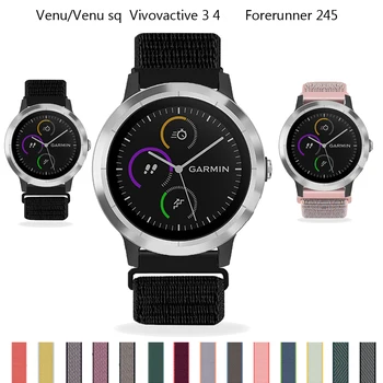 Rihma vivoactive 3 4 ansamblid replacment Watchband Nailon Sport Aasa Käevõrud Eest Garmin Forerunner 245/645 Venu wristbands