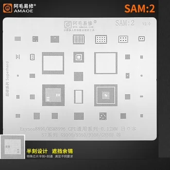 Amaoe SAM:2 BGA IC Šabloon Samsung S7 G9300/9350/9380/G930F Emaplaadi IC CPU NAND Istutamine Tina Mall Terasest Võre