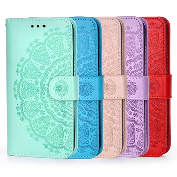 Nahast Flip Case For Au 10X Lite 9X 9S 9C 9A Y7A 30S 30 Y8S Y5P Y6P Y7P P40 Lite E NFC Pro Rahakott Bage magnet Stand