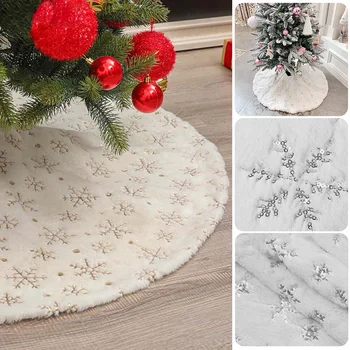 2021 Jõulupuu Seelik -, Plüüš-Faux Karusnaha Xmas Tree Vaip Merry Christmas Tree Kaunistused Ornament Uus Aasta Navidad Home Decor