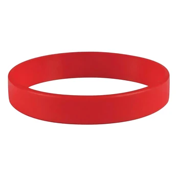 20 Tükki Elastne Wristbands Eco-sõbralik Silikoonist Käevõrud Veekindel Vastupidav Mood Kummist Käevõru Tühi Must Punane Bulk