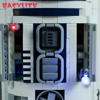 LED Valgustus Seatud 75308 Star R2-D2 Robot ehitusplokid Laekuva DIY Mänguasjad Ei kuulu Tellised Ainult light Kit