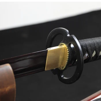 Ei tükelda Muster terasest käsitööna Terav Katana mõõk reaalne Karastatud Terasest Kunsti Samurai Mõõk Katana Terava Servaga Full Tang Tera