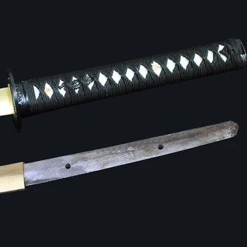Ei tükelda Muster terasest käsitööna Terav Katana mõõk reaalne Karastatud Terasest Kunsti Samurai Mõõk Katana Terava Servaga Full Tang Tera