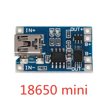 10TK 5V 1A Micro-USB 18650 Tüüpi-c Liitium Aku Laadimine Juhatuse Laadija Moodul+Kaitse Dual Funktsioonidele TP4056 18650