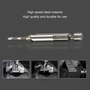 1TK Titanium Kattega HSS Drill Bit Set for Metal Power Tools Twist Puurida Tarvikud Hex Varre Puidutöötlemine Vahend Vabatahtlik Suurus