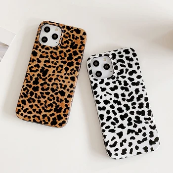 Leopard Printida Telefon Case For Iphone 11 Pro Max Juhul Luksus Pehme Mood Juhtudel iphone 12 Pro XS Max XR X 7 8 Plus SE 2020