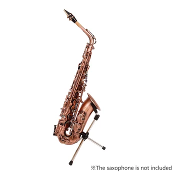Kokkupandav Saksofon Seista Kaasaskantav Alto Sax Metallist Põranda Stand Omanik Alumiinium Sulamist Kott
