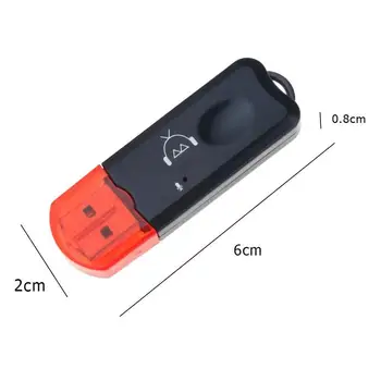 Mood Mini Wireless Bluetooth-ühilduva autokomplekti Käed 3.5 mm Jack Audio Vastuvõtja Adapter Punane Sinine Värvi on Võimalik Valida