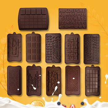 Uus Silikoon Šokolaadi Hallitus Šokolaadi, Küpsetamine, Tööriistad, Non-Stick Silikoon Kook Hallituse Jelly Candy 3D DIY Hallitusseened Köök Tarvikud