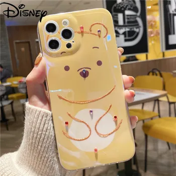 Disney cartoon flash diamond Pooh karu jaoks iPhone11 mobiiltelefoni puhul iPhone12/xR/7p/7/8p/x/xm/11pro/12p mobiilne telefon kate