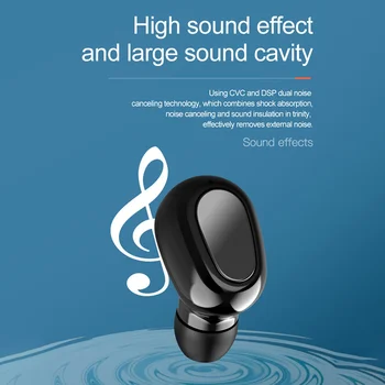 Veekindel Bluetooth Juhtmeta Kõrvaklapid HD Stereo Sport Bluetooth Kõrvaklapid HIFI Stereo Müra Tühistamises Peakomplekt Earbuds