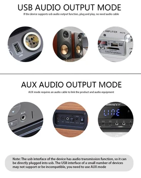 USB-Bluetooth-5.1 Traadita Audio Vastuvõtja Adapter Muusika Kõlarid, Käed-vaba Helistamine ja 3,5 mm AUX Stereo Mini Bluetooth Adapter
