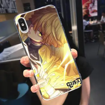 Kimetsu no Yaiba Demon Slayer anime Telefoni Juhul Läbipaistvad iPhone 6 7 8 11 12 s mini pro X XS XR MAX Plus