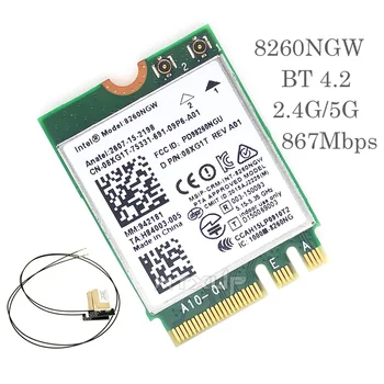 Dual Band 2.4+5GHZ 867M M. 2 WLAN Wifi Traadita Kaardi Moodul Intel 8260 AC DELL 8260NGW DP/N 08XG1T Bluetooth-V4.2