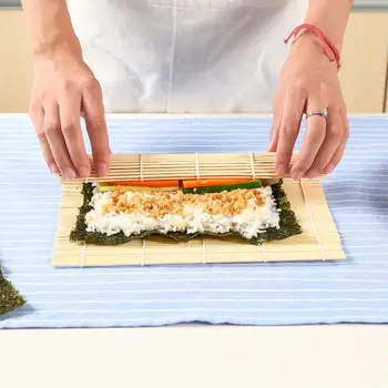 Sushi Set Bambusest Jooksva Matid DIY Aerud Riis Rull Küljest Tegija Sushi Matt Köök DIY Lisaseadmete Hulgimüük