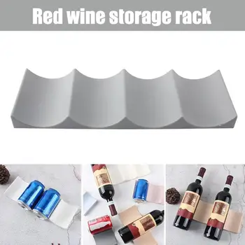 Veini Rack Virnastatavates Pudel Omanik Countertop Pudel Veini Rack Veini Pudel Võib Korraldaja Tabletop Sahver-Kapp Külmikud