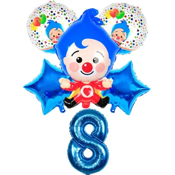 6tk/set Plim Kloun Foolium Õhupallid, 32inch Number Õhu Globos Lapsed Õnnelikud Sünnipäeva Teenetemärkide Lastele, Mänguasjad, Kingitused
