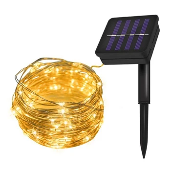 GTBL Solar Powered String Tuled, 5 Meetri 50 LED vasktraadist, Tuled, Sise-Väljas Veekindel Päikese Dekoratsioon Tuled