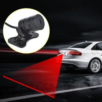 LED Auto Mootorratta Laser Udu Ohutu Kerge Kerge Kokkupõrke Saba Lamp Auto Moto Pidurdamine Parkimine Signaali hoiatuslamp