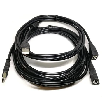 1.5/3/5m USB Extension Cable USB2.0 Andmeid Meeste ja Naiste Kaabel Kõrge-käigulise USB Pikendus Traat Magnet Rõngas