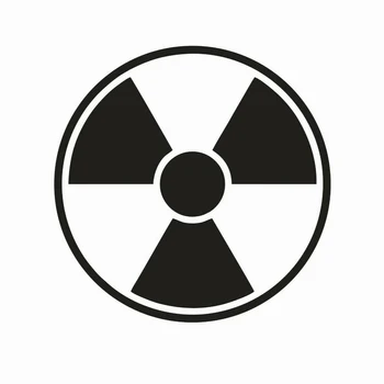 Radioaktiivse Kiirguse Sümbol Vinüül Die Lõigatud Auto Decal Kleebis Sülearvuti Decal Kleebis Seina Kleebis