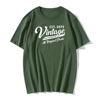 Naljakas Vintage 1973 Sünnipäeva Tees Aastapäeva Graafiline Lühikese Varrukaga T-Särk on Tehtud 1973. Aasta Vanuses Täiuslikkuse Harajuku T-särk