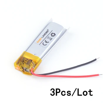3tk 3.7 V 0.3 wh 371030 Polymer Li-ion Aku bluetooth-peakomplekti Käevõru Randme GPS-PDA, PSP MP3/MP4/Mängu Mängija hiirt, RC mänguasjad