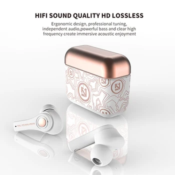 Uus TS-100 5.0 Bluetooth Juhtmeta Kõrvaklapid Mäng Sport Kõrvaklapid HIFI Stereo Müra Tühistamises Veekindel Peakomplekt earbouds