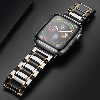 Luksus Keraamiline Rihm Apple Watch seeria 6 40mm 44mm Wriststrap jaoks iWatch 6 5 4 Apple vaadata 38mm 42mm Käevõru Ansamblid