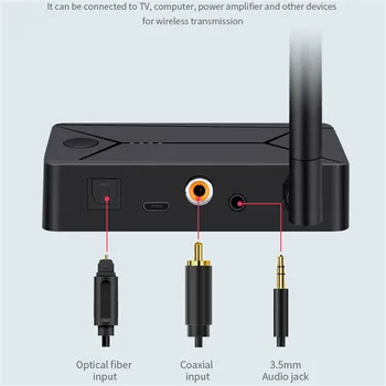 Kebidu Madal Latentsus Koaksiaal Saatja Juhtmeta Audio Adapter Kõrvaklappide TV 5.0 Bluetooth Adapter 3,5 Optilise Kiu Jack
