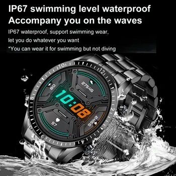 2021 mood ring Täis touch screen Mens Smart Kellad IP67, Veekindel Sport Fitness Vaadata Luxury Smart Watch meestele