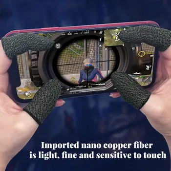 10tk süsinikkiust Sõrm Kaane mängukontroller PUBG Higi Tõend, Mitte-Nullist Tundlik puuteekraan, Mängude Sõrmega Kindad