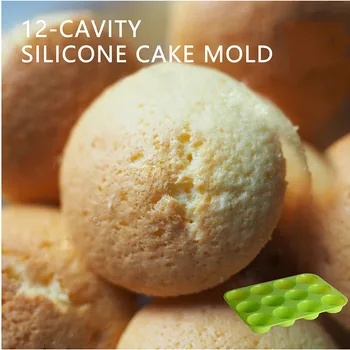 12 Süvend Cupcake Silikoon Hallituse Praktiline Küpsetamine Vahend Creative Kook Hallituse Lihtne Demoulding Kaasaskantav Küpsetamine Tarvikud DIY