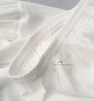 Naiste läbilöök seelikud krobeline tekstuur õhuke puhtast puuvillast Hanfu petticoat underskirt suur hem pikk ruffles valge poole tõsta kleit