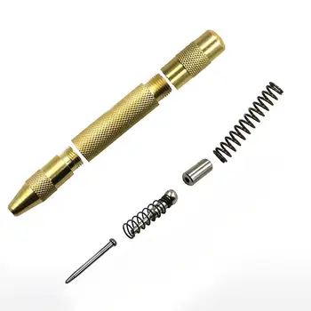 Automaatne Center Punch Drill Bit Vahendid Anti-slip Käepide 130X12.7mm Reguleeritav Vedru Metallist Puur Puit Vajutage Mõlk Sm Tööriist