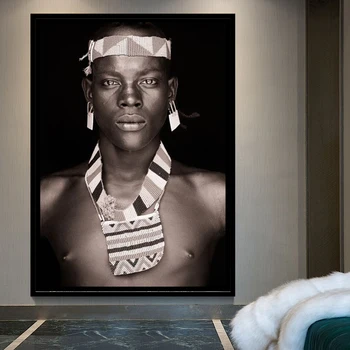 5D DIY ruut/ring Diamond maali Aafrika mees ristpistes Diamond Tikand Muster Rhinestone home decor J1245