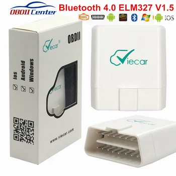 Viecar OBD2 ELM327 Bluetooth 4.0 IOS Andorid PC ELM 327 V1.5 PIC18F25K80 OBD II-Koodi Lugeja Viecar 4 OBD2 Diagnostika Interface