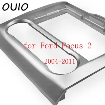 OUIO 9 tolline auto armatuurlauale Topelt-Din DVD raami kaunistamiseks kit armatuurlaua paneel, mis sobib Ford Focus 2 2004-2011 raam