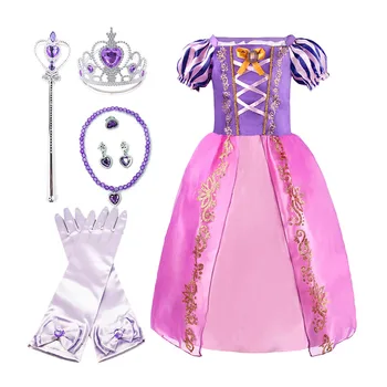Rapunzel Tüdrukute Kleit Tuhkatriinu Belle Kleit Up Fantaasia Laste Sünnipäeva Printsess Kostüüm Lapsed Halloween Riideid