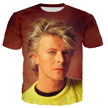David Bowie, T-särk Meestele, Naistele 3D Trükitud T-särgid Mood Vabaaja Harajuku Stiilis Tshirt Streetwear Ülepaisutatud T-särk Tops