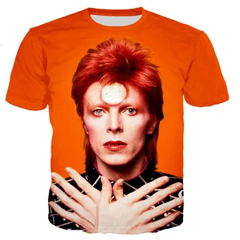 David Bowie, T-särk Meestele, Naistele 3D Trükitud T-särgid Mood Vabaaja Harajuku Stiilis Tshirt Streetwear Ülepaisutatud T-särk Tops