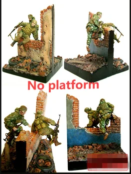 1:35 vaik die-valatud sõdur mudel 2 vene komando tuleb värvitud ja värvimata käsitsi (nr platvorm)