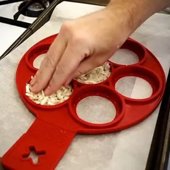 Maagiline mitte-mürgine, mitte-stick silikoon pizza muna tegija küpsetamine toiduvalmistamis hallituse ahjugrill Saia köök Tööriistad tilk laeva