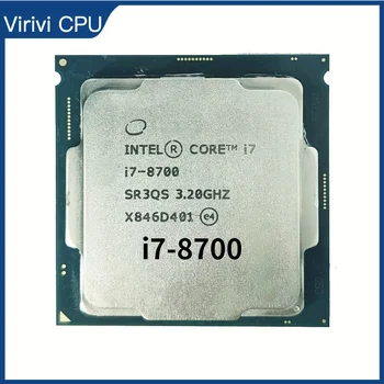 I7 8700 3.2 GHz 12M 6 Tuum 12 Lõng 65w LGA1151 Protsessor desktop ddr4 ram-mälu